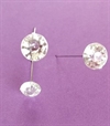 4 stk. "Diamant" dekorations nåle ca. 6,5 cm. Ø 1 ,1 cm.