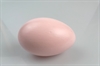 Et stk. ud pustet gåse æg. Lyserød Ca. 9 cm. Velegnet i store dekorations reder