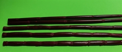 5 stk. BORDEAUX  farvede bambus pinde. Længde ca. 40 cm. Ø ca. 1 cm.