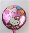  1 stk. Hallo Kitty folie ballon. Ø ca. 40 cm.