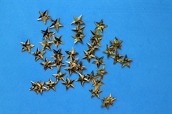 Små dekorations stjerner meget lette fine til kort m.m. Ca. 1,5 cm.