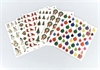  Stickers / klistermærker. 6 ark med mange jule / vinter motiver.