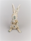 Hånd lavede hare. H. ca. 12 cm. Dekorations pynt evt. til påskebordet.