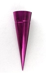 10 stk. Fyrfads kegle. 15 cm. Lilla