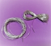 5 meter "sølv snor (stærk tråd) 1 mm.