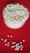 Små lette dekorations perler 0,6 cm. Ca. 1400 stk.