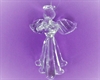 Et stk. flot Glas engel til ophængning. Ca.7 x 5 cm.