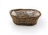 Plantekurv. Oval Længde 25 cm. Brede 14 cm. Højde 8 cm.