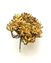 Stik pynt guld med glimmer/glitter. Ø ca. 6-7 cm