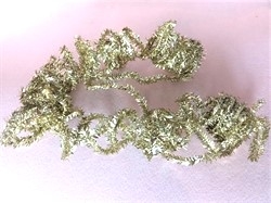 Guld farvet Lametta snor kan formes. Ca. 7,5 meter.