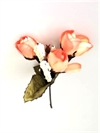  Plast stilk med 3 stk. blomster hoveder lavet af kunst stoft Velegnet som stik pynt i dekorationer. Ude som inde.