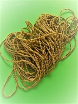 10 meter kordel bånd/snor 2 mm. Carry farvet