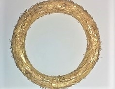 Halmkrans 25 x 3 cm.