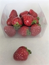 12 stk. Dekorations jordbær. Ca. 4 cm.Meget lette.