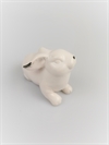 Hare keramik hvid /plettet Ca. L. 9 cm. H ca. 6 cm.