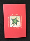 Et stk dobbelt jule kort med rød kuvert Ca. 12 x 17 cm.