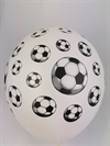  6 stk. Ballon Ø ca. 30 cm. Motiv fodbolde.