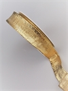  Hel rulle med 25 meter guld dekorations bånd. Brede 2,5 cm. Nem at forme. (Pris pr. meter 5,00 kr.)