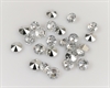 25 stk. Små akryl diamanter. Bordpynt/ dekorations pynt. Ø ca. 1 cm. Variabelt i farvespil.
