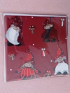 3 stk. Dobbelt julekort, med kuverter.12 x 12 cm.
