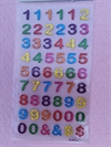Stickers. Tal i flotte farver. tallene måler ca. 1,5 cm.