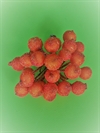 Bundt med ca. 26-29 orange sukker/frost dekorationsbær på tråd.