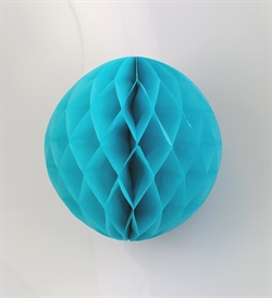 Honeycomb. Ball paber 30 cm. Turkis blå.
