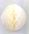 Honeycomb. Ball paber 30 cm. Rå hvid.