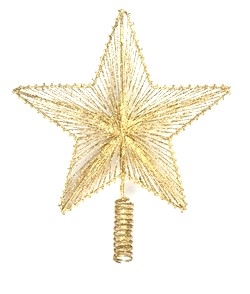 Topstjerne. til juletræ. Ø Ca. 25 cm.