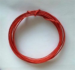 4 meter. Wired papirkordel 2 mm. rød. ( vinbinder.) 