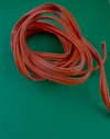 3 meter Rød randsyet læder brede 0,8 cm. 