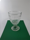 Glas pokal rillet stage evt. til at plante i. Ø 11 cm. H. 16 cm.