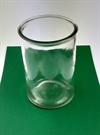 Kraftig glas vase Højde ca. 15 cm. Ø ca. 10 cm.