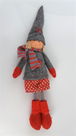 Nisse pige. H. ca. 25 cm.