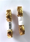 2 x 2 meter guld hjerter / bånd. Hjerterne måler ca. 2 cm.