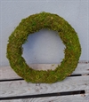Krans med grønt kunstmos ø ca. 25 cm.