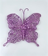 Glimmer sommerfugl. Lilla. Ca. vingefang 15 cm.