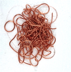 BOUILLON / effekt. Kobberfarvet. Tråd/snor Ca. 8 - 10 g. 
