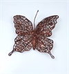 Glimmer sommerfugl. Brun. Ca. vingefang 15 cm