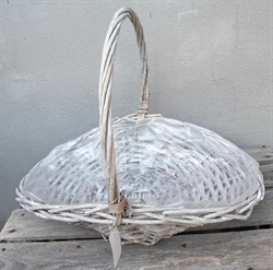 Kurv med hank. Mellem model. Højde målt uden hank ca. 38 x 28 cm. H. 10 cm. + hank.