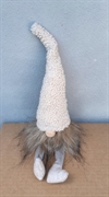 Nisse med slaske ben. H. ca. 23 cm. + ben. Lys hue.