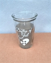 Lys i glas. Duftlys. Tekst. Duften af jul.  H. ca. 13 ø ca. 8 cm.