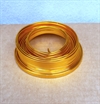 Flad Guldfarvet Bonzai. Aluminium. Tykkelse 1 mm. Brede 5 mm. ca. 5 Meter.