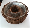 Plantekurv rund " randform " Ø ca.25 cm. H ca. 8 cm. Lille model. 