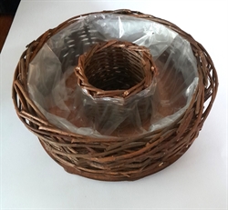 Plantekurv rund " randform " Ø ca.25 cm. H ca. 8 cm. Lille model. 