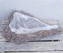 Stort. Hjerte underlag. Ca. 40 x 26 x 9 cm.