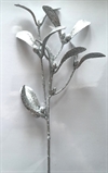 Glitter gren sølv H. ca. 34 cm