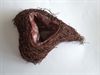 Hjerte Sisal. Brun. Planteunderlag. Til Grav pynt m.m. Ca. 22 x 18 x 7 cm