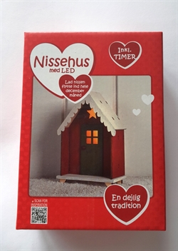 Nissedør med lys. Bruger 2 x  AAA batterier.