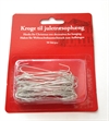 Kroge til ophængning af kugler m.m. på juletræet m.m. Ca. 50 kroge.